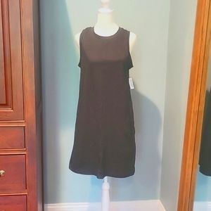 Dark Gray sleeveless cotton dress. Size Medium.